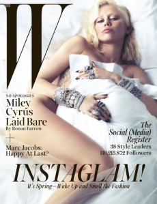 Miley Cyrus Posa Sin Cejas Para W Magazine